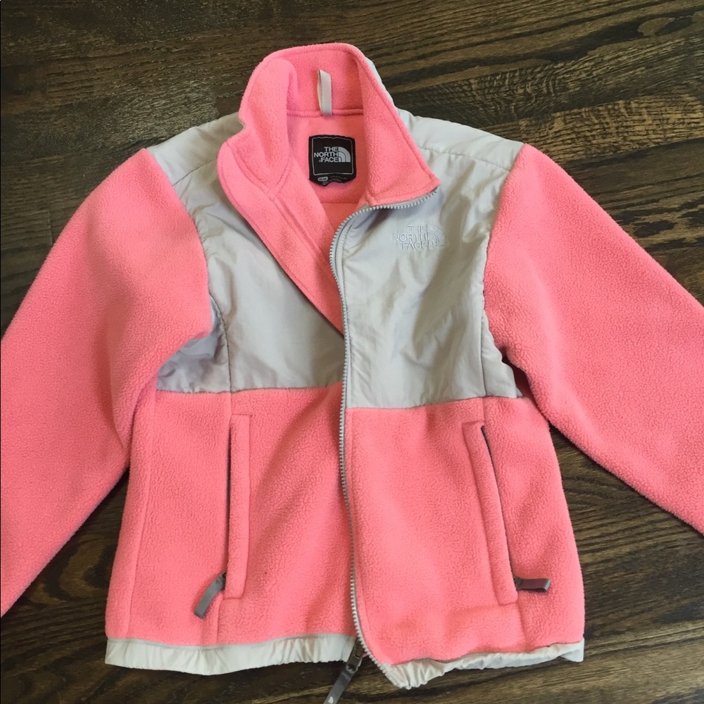Girls The North Face fleece jacket.